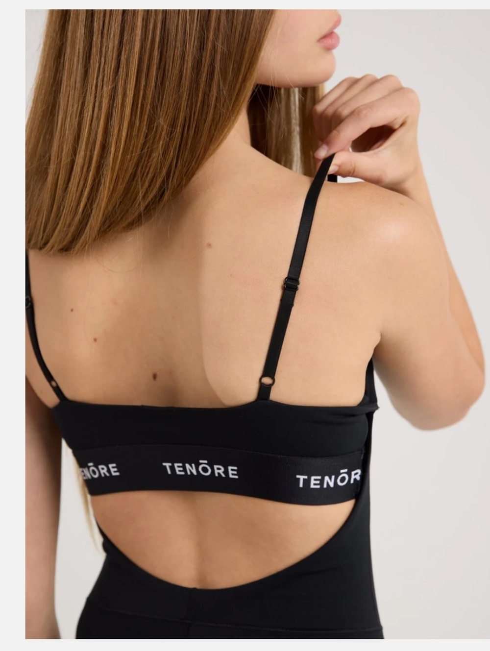 Tenore Logo Bodysuit Black Women's Slim Fit Jumpsuit Size M - Picture 3 of 6